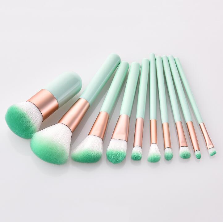 10pcs/lot Makeup Brush Tools Face Eyeshadow Foundation Make Up Brushes