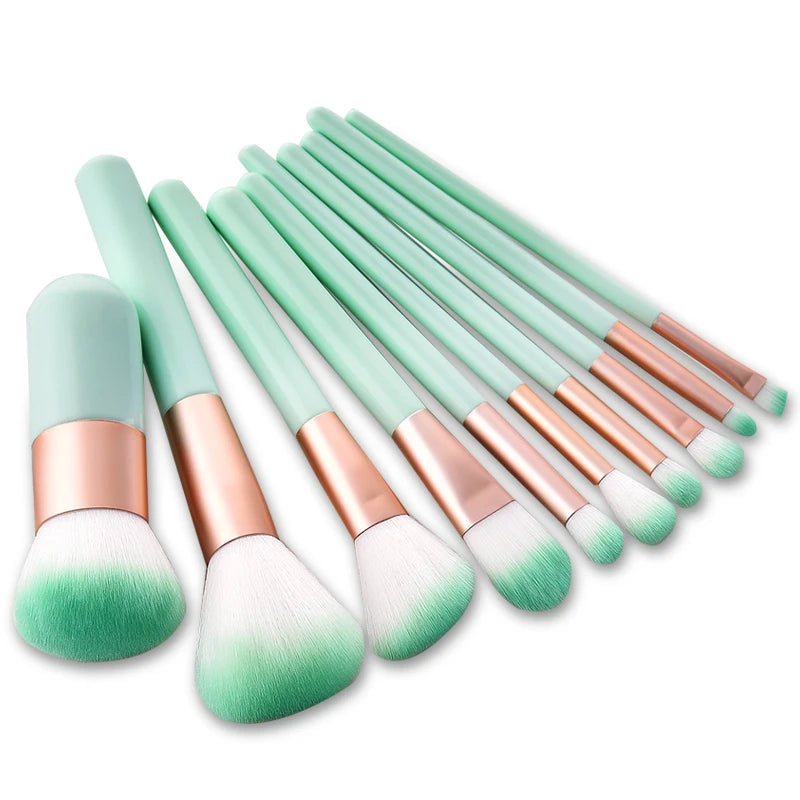 10pcs/lot Makeup Brush Tools Face Eyeshadow Foundation Make Up Brushes