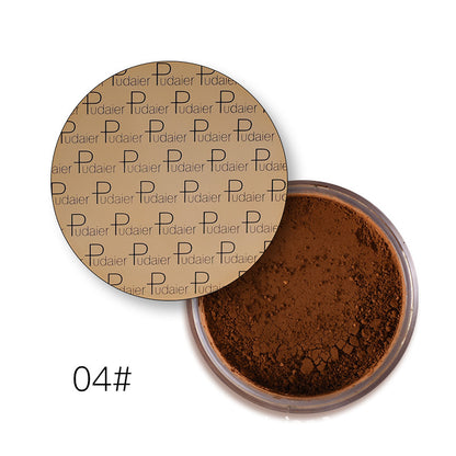 Pudaier Mineral Matte Pearlescent Loose Powder High Gloss Repair Powder Concealer Fixing Powder