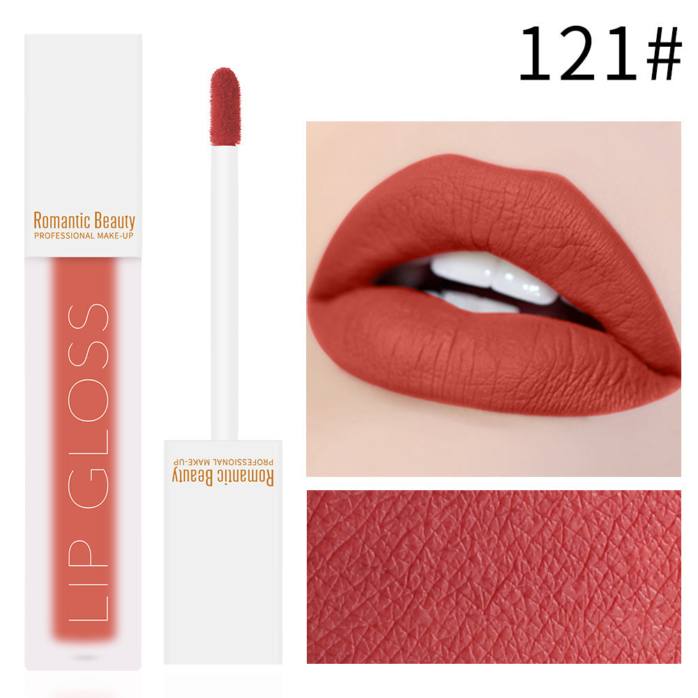 Romantic Beauty Velvet Matte Lip Glaze Non-Stick Lip Gloss