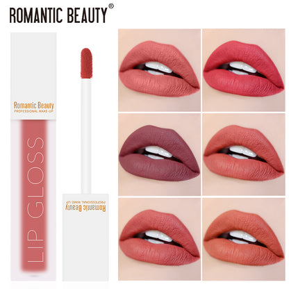 Romantic Beauty Velvet Matte Lip Glaze Non-Stick Lip Gloss