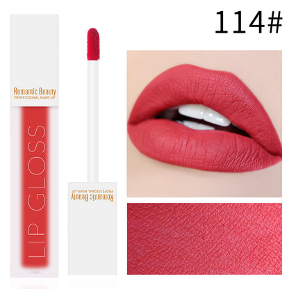 Romantic Beauty Velvet Matte Lip Glaze Non-Stick Lip Gloss