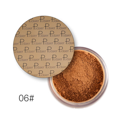 Pudaier Mineral Matte Pearlescent Loose Powder High Gloss Repair Powder Concealer Fixing Powder