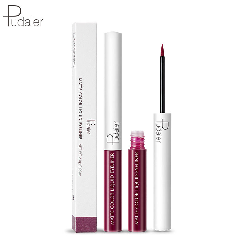 Quick-Drying Waterproof And Sweat-Proof Liquid Eyeliner Does Not Smudge Cosmetics Pudaier Color Eyeliner