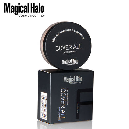 Makeup Magical Halo Three Color Natural Concealer Loose Powder Makeup Powder Waterproof Not Take Off Makeup