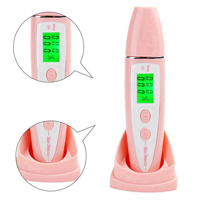 3-in-1 Skin Moisture Detector Skin Oil Content Analyzer LCD Digital Facial Skin Moisture Meter Skin Care Tester