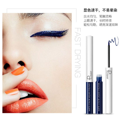 Quick-Drying Waterproof And Sweat-Proof Liquid Eyeliner Does Not Smudge Cosmetics Pudaier Color Eyeliner