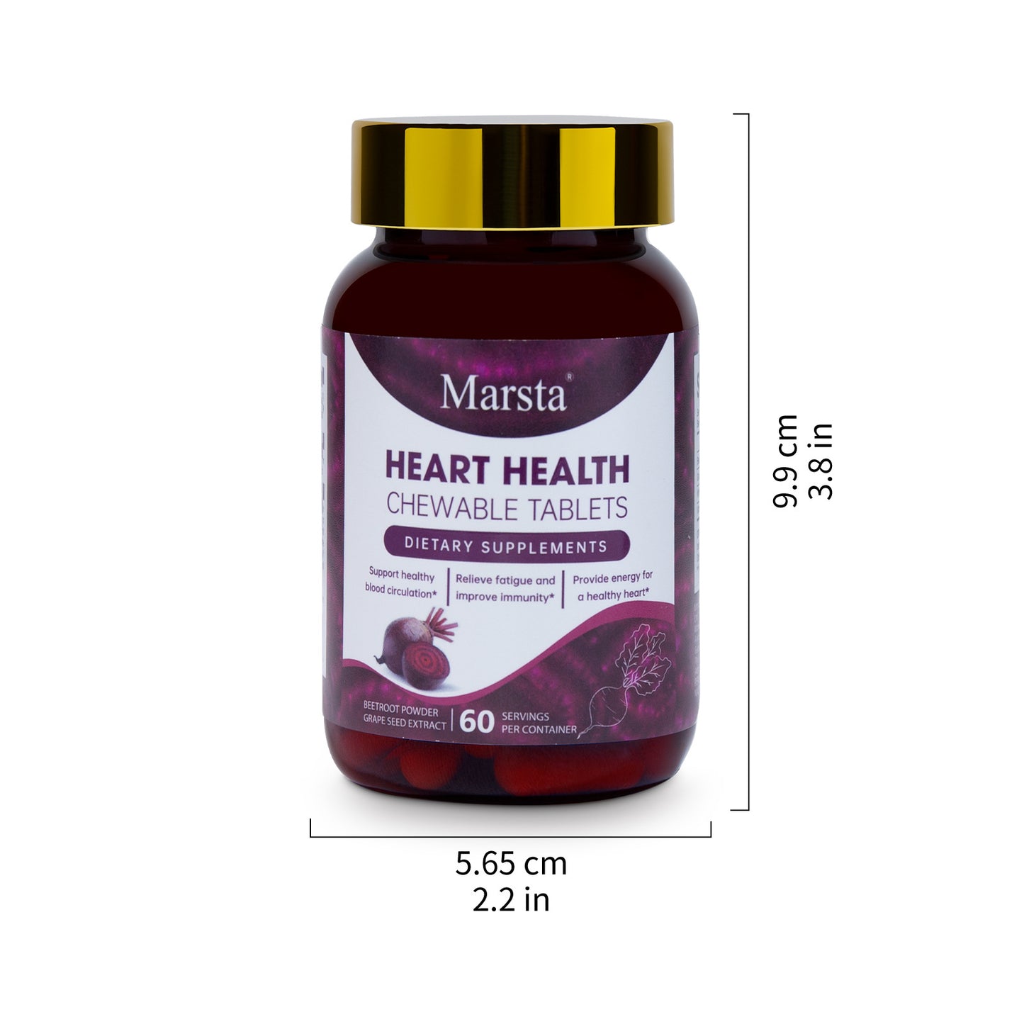 Heart Health Beetroot Chewing Tablets