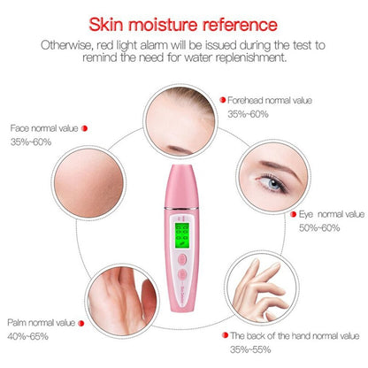 3-in-1 Skin Moisture Detector Skin Oil Content Analyzer LCD Digital Facial Skin Moisture Meter Skin Care Tester